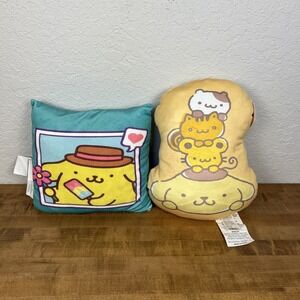 Lot Of 2 Pompompurin & Friends, Pom Beach Pillows Sanrio Characters